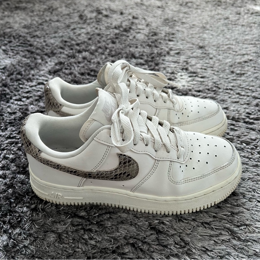 Snake skin Air Force 1s